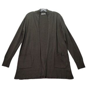 Pink Clover Women's XS Green Knit Long Sleeve Open Front Cardigan with Pockets